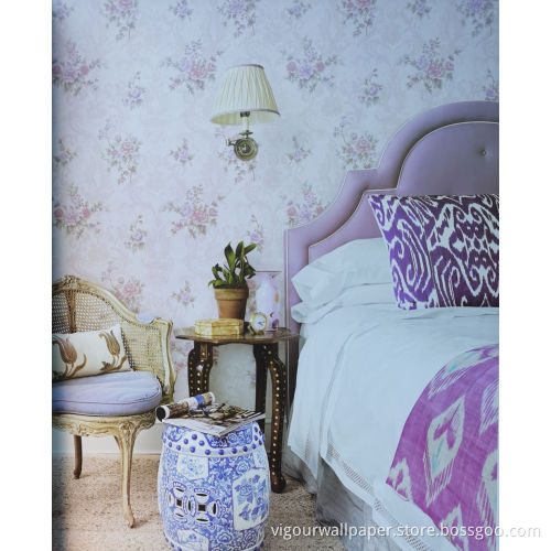 Papier peint Vinly Papier peint en papier PVC Flower Design